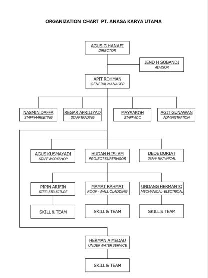 Struktur organisasi ANASA KARYA1